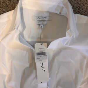 White Button-Up Shirt by Foxcroft